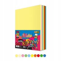 PAPIER KSERO A4 80G 10 KOLORÓW 500 ARKUSZY