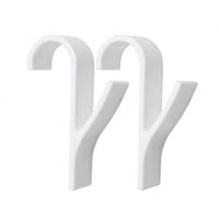 wieszak, uchwyt, haczyk na grzejnik, prysznic, biały komplet 2 szt