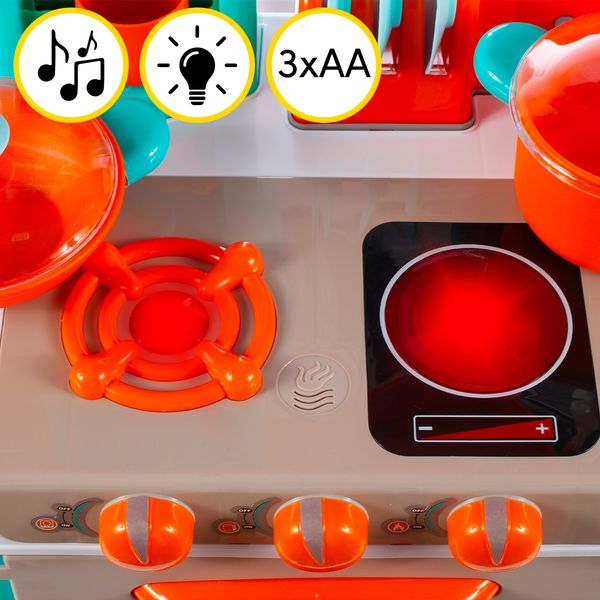 Kuchnia Dla Dzieci Indukcyjna Mały Kucharz Niebieska zdjęcie 9