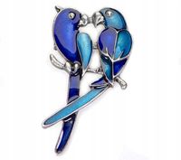 Kiara Broszka Zwierzę Papuga Niebieska Nierozłączki Ptak Kolorowa Markowa