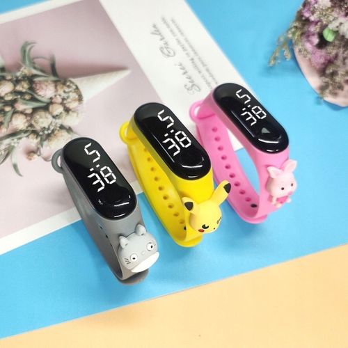 zegarek elektroniczny POKEMONY dziecięcy dla dzieci PIKACHU smartwatch LED na Arena.pl