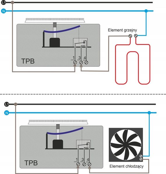 TERMOSTAT POKOJOWY REGULATOR TEMPERATURY BIMETAL zdjęcie 8