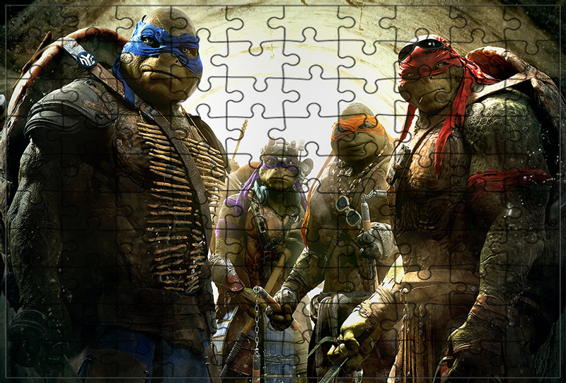 Puzzle Żółwie Ninja zdjęcie 1