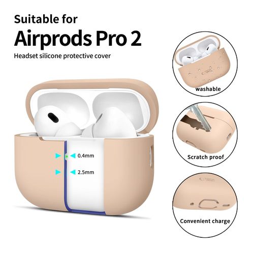 TECH-PROTECT SILICONE APPLE AIRPODS PRO 1 / 2 CAFFE LATTE na Arena.pl