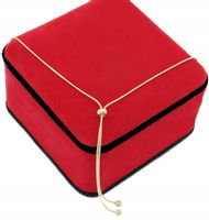 NASZYJNIK ZŁOTY KULKA KRAWATKA STAL CHIRURGICZNA