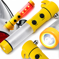 LATARKA ŻYCIA MŁOTEK BEZPIECZEŃSTWA 4W1 LED MAGNES NOŻYK DO PASÓW SURVIWAL
