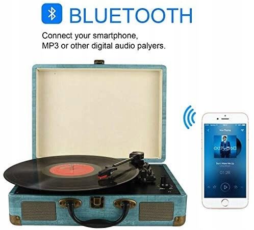 Gramofon Mersoco M435 33/45/78 BLUETOOTH AUX RCA zdjęcie 3