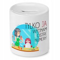 Skarbonka Fryzjerki Fryzjera Wycinam Ostre Numery Z Nadrukiem Ze Zdjęciem