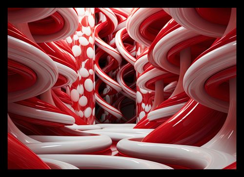 Plakat 29,7x21cm Czerwone Wiry na Arena.pl