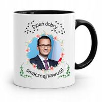 Kubek Czarny Politycy Premier Mateusz Morawiecki