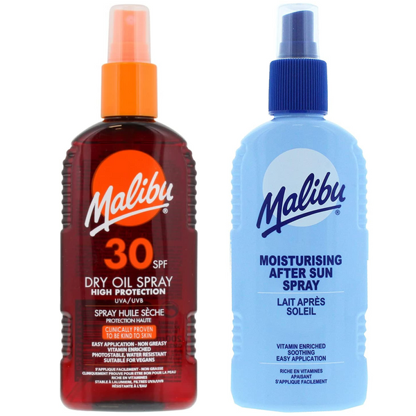 Malibu SPF30 Olejek Brązujący 200ml + Balsam W Sprayu Po Opalaniu zdjęcie 1