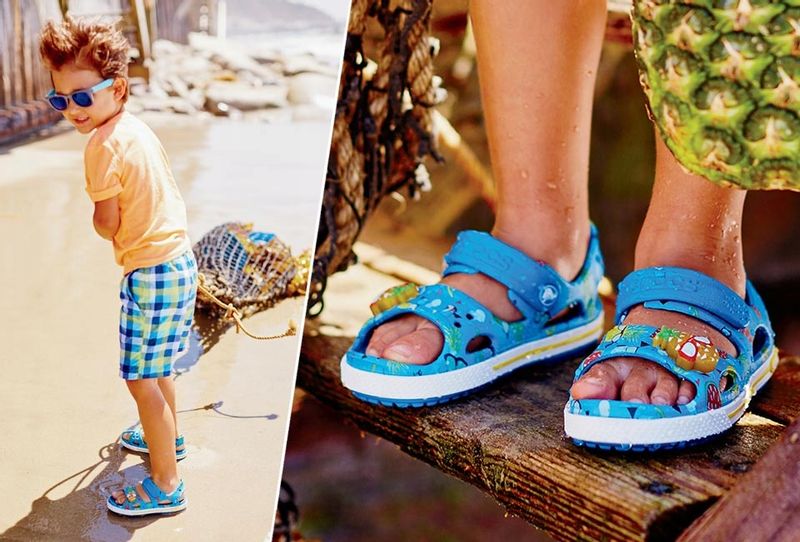 Dziecięce Sandałki Buty Crocs Na Rzep Crocband Cruiser 209423 23-24 zdjęcie 7