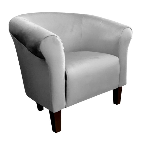 Fotel Milo nogi venge szary MG17 zdjęcie 1