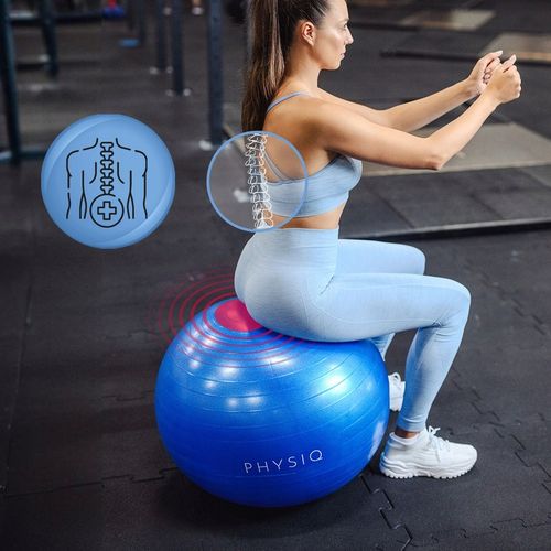 PIŁKA GIMNASTYCZNA DO SIEDZENIA ĆWICZEŃ FITNESS REHABILITACYJNA 65cm na Arena.pl
