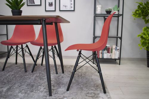 Krzesło OSAKA cynober / nogi czarne x 2 na Arena.pl