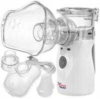PRZENOŚNY CICHY INHALATOR NEBULIZATOR DLA DZIECI DOROSŁYCH 2 MASKI PROMEDIX
