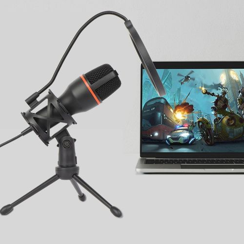 Mikrofon do Komputera Pojemnościowy GAMINGOWY Studyjny KARAOKE Filtr USB na Arena.pl