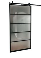 Drzwi szklane przesuwne loft loftowe LOFT-ART szkło matowe/bezbarwne