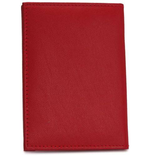 skórzane etui z systemem rfid - ciemnoczerwone na Arena.pl