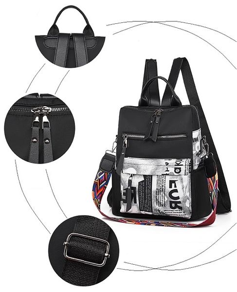 PLECAK DAMSKI MIEJSKI TOREBKA PLECACZEK CZARNY 2W1 zdjęcie 7