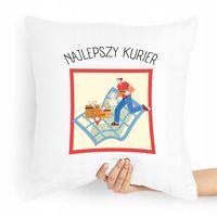 Poduszka Prezent Dla Kuriera Najlepszy Kurier Z Nadrukiem Ze Zdjęciem