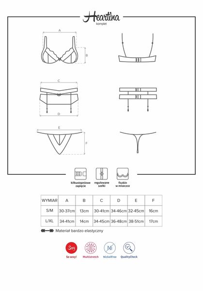 Heartina Komplet S/M zdjęcie 6