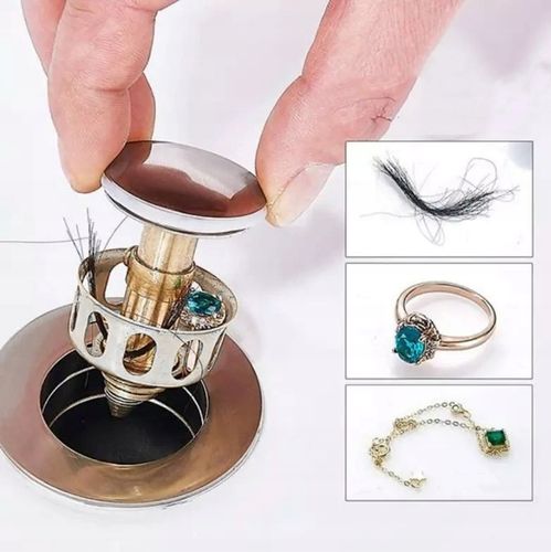 KOREK UMYWALKOWY Z SITKIEM automatyczny bez przelewu klik klak SREBNY na Arena.pl