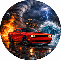 Opłatek na tort Dodge Challenger Viper Ram Charger Durango Auto Samochód