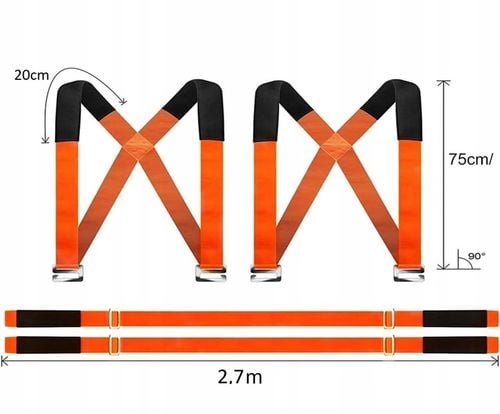 PASY DO NOSZENIA MEBLI TAŚMY TRANSPORTOWE PRZENOSZENIE NOWY MODEL 2 na Arena.pl