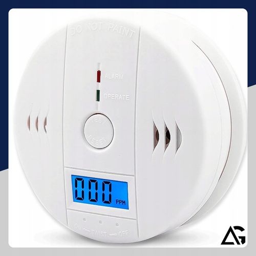 CZUJNIK CZADU GAZU WYKRYWACZ DETEKTOR TLENKU WĘGLA BEZPRZEWODOWY LCD na Arena.pl