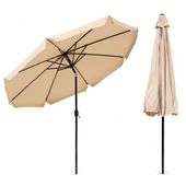 PARASOL OGRODOWY 300 CM MULTIGARDEN Z MECHANIZMEM KORBOWYM BEŻOWY