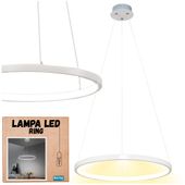 Lampa pierścień led ring żyrandol loft skandynawska wisząca 110cm ciepła