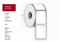 Capture 57mm x 32mm White Removable