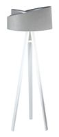 Lampa stojąca GEMSTONE szara/srebrna/biała