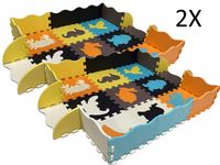 2 SZT PUZZLE PIANKOWE MATA EDUKACYJNA DLA DZIECI deAO HK039W 34 EL. XXL EVA