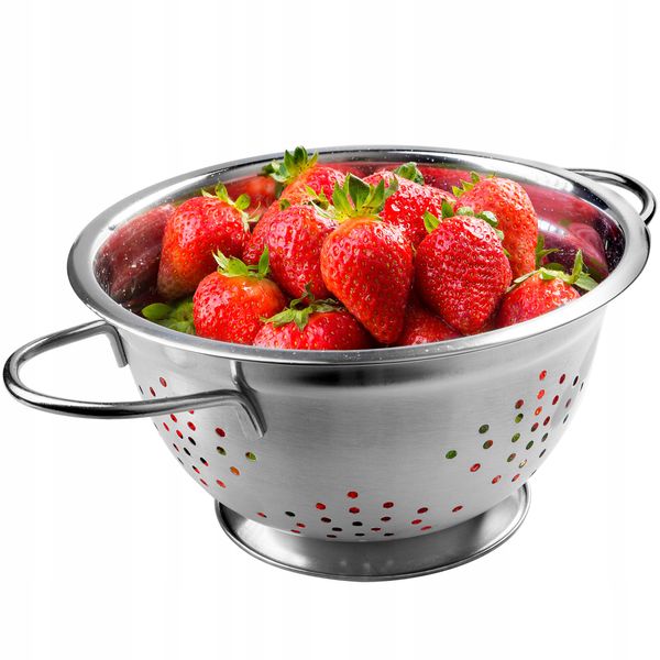 DURSZLAK CEDZAK SITKO GŁĘBOKI STAL NIERDZEWNA zdjęcie 1