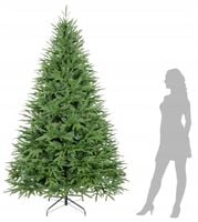 CHOINKA PE SZTUCZNA JAK ŻYWA ŚWIERK KAUKASKI 220 cm BEZPIECZNA DLA DZIECI