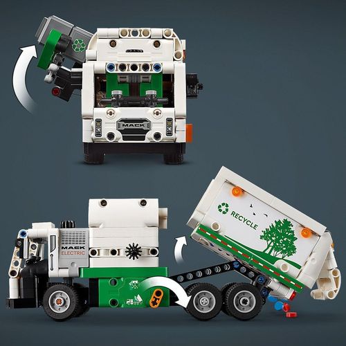 LEGO Technic Mack LR Elektryczna śmieciarka 42167 na Arena.pl
