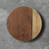 Okrągły kinkiet salonowy Sun 7651 ekologiczny LED 15W 3000K drewno