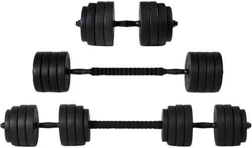 ZESTAW 4w1 HANTLE 2X20KG KETTLE UCHWYTY DO POMPEK na Arena.pl