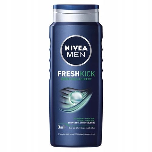 NIVEA MEN 3w1 Żel pod prysznic męski zestaw - Płyn do mycia 500ml x5 na Arena.pl