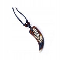 Naszyjnik Wisiorek męski Kieł Kość Słoniowa