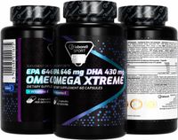 Omega-3 1200 PREMIUM EPA DHA kwasy SERCE MÓZG 60 kaps Laborell