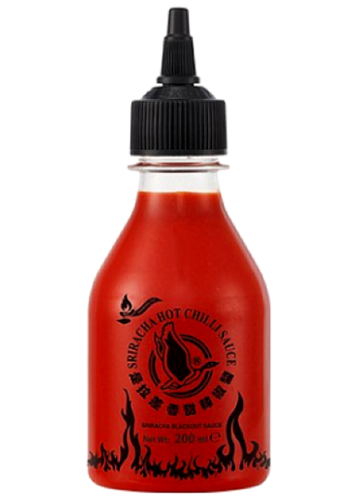 Sos chili Sriracha Blackout, ekstremalnie ostry 200ml - Flying Goose na Arena.pl