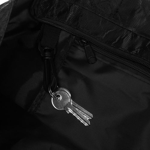 duża torba damska w czarnym kolorze z marmurkowym wzorem, zapinana na Arena.pl