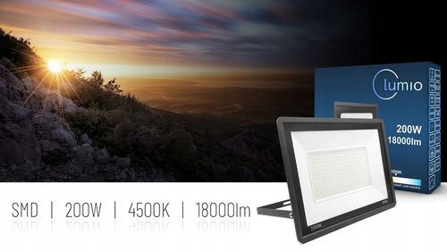 HALOGEN NAŚWIETLACZ LAMPA LED 200W 18000lm IP66 ZEWNĘTRZNY 4500K na Arena.pl