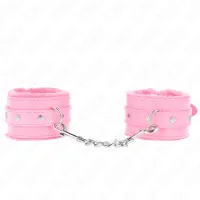 kink premium opaski na nadgarstki rożowe regulowane 17-29 cm x 6 cm