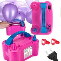 POMPKA DO BALONÓW ELEKTRYCZNA 2 DYSZE MOCNA SZYBKA WYDAJNA + WIĄZAŁKI