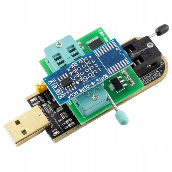 Mega zestaw programator EEPROM i Flash na CH341A pamięci serii 24 25 93 95 zdjęcie 2