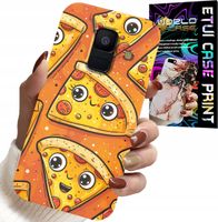 ETUI DO SAMSUNG A6 2018 - SŁODKIE UŚMIECHNIĘTE PIZZE CASE + SZKŁO